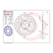 Load image into Gallery viewer, Brembo Prime Brake Disc Serie Oro Rear 68B407H2