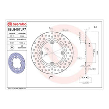 Load image into Gallery viewer, Brembo Prime Brake Disc Serie Oro Rear 68B407P7