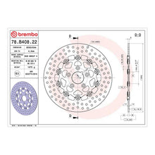 Load image into Gallery viewer, Brembo Prime Brake Disc Serie Oro Front 78B40822
