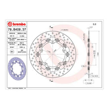 Load image into Gallery viewer, Brembo Prime Brake Disc Serie Oro Front 78B40837