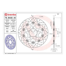 Load image into Gallery viewer, Brembo Prime Brake Disc Serie Oro Front 78B40840