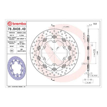 Load image into Gallery viewer, Brembo Prime Brake Disc Serie Oro Front 78B40849