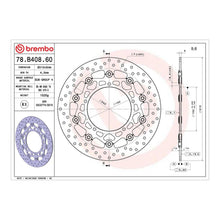 Load image into Gallery viewer, Brembo Prime Brake Disc Serie Oro Front 78B40860