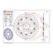 Load image into Gallery viewer, Brembo Prime Brake Disc Serie Oro Front 78B40861