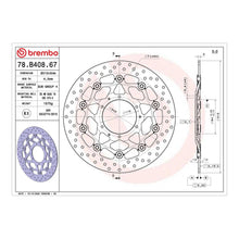 Load image into Gallery viewer, Brembo Prime Brake Disc Serie Oro Front 78B40867