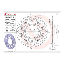 Load image into Gallery viewer, Brembo Prime Brake Disc Serie Oro Front 78B40871