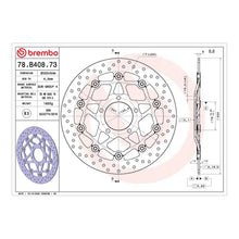 Load image into Gallery viewer, Brembo Prime Brake Disc Serie Oro Front 78B40873