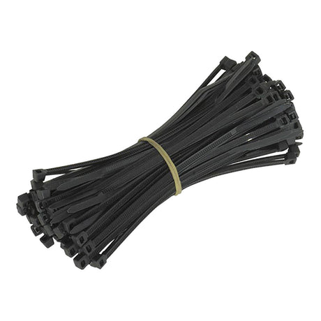 Whites Cable Ties 380 x 7.6mm (100/Bag) - Black