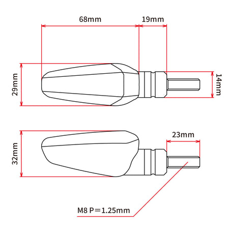 DRC 602 LED Flasher 12V (2 Pack) - Orange