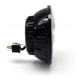 Denali M5 E-Mark LED Headlight Module - 5.75 Round, Black Chrome