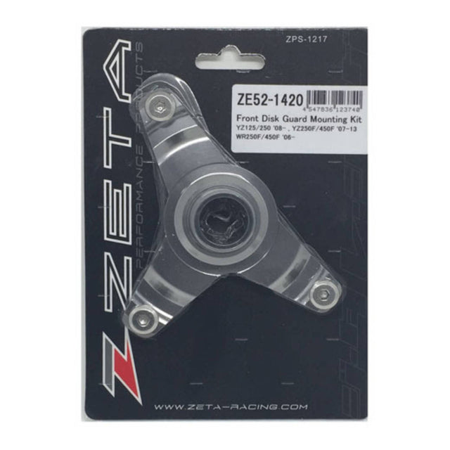 Zeta Front Disc Guard Mounting Kit - Yamaha YZ ('08-) / YZF ('07-'13) / WRF