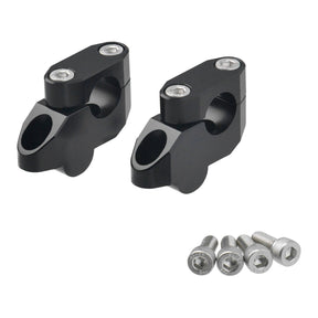 Zeta Handlebar Rise Kit 20mm Offset / 26mm Height - 22.2mm Bar - Black