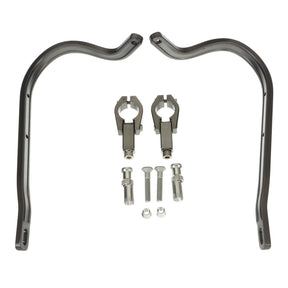 Zeta Armour Handguards Bent for 28.6mm Handlebars - Titanium