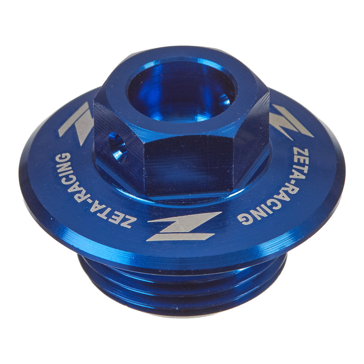 Zeta Oil Filler Plug - Suzuki RM / RM-Z, Yamaha Serow 250 - Blue