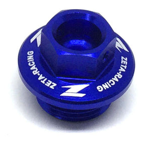 Zeta Oil Filler Plug - Kawasaki KX250 ('05-'07), KX250F / KX450F ('04-) - Blue