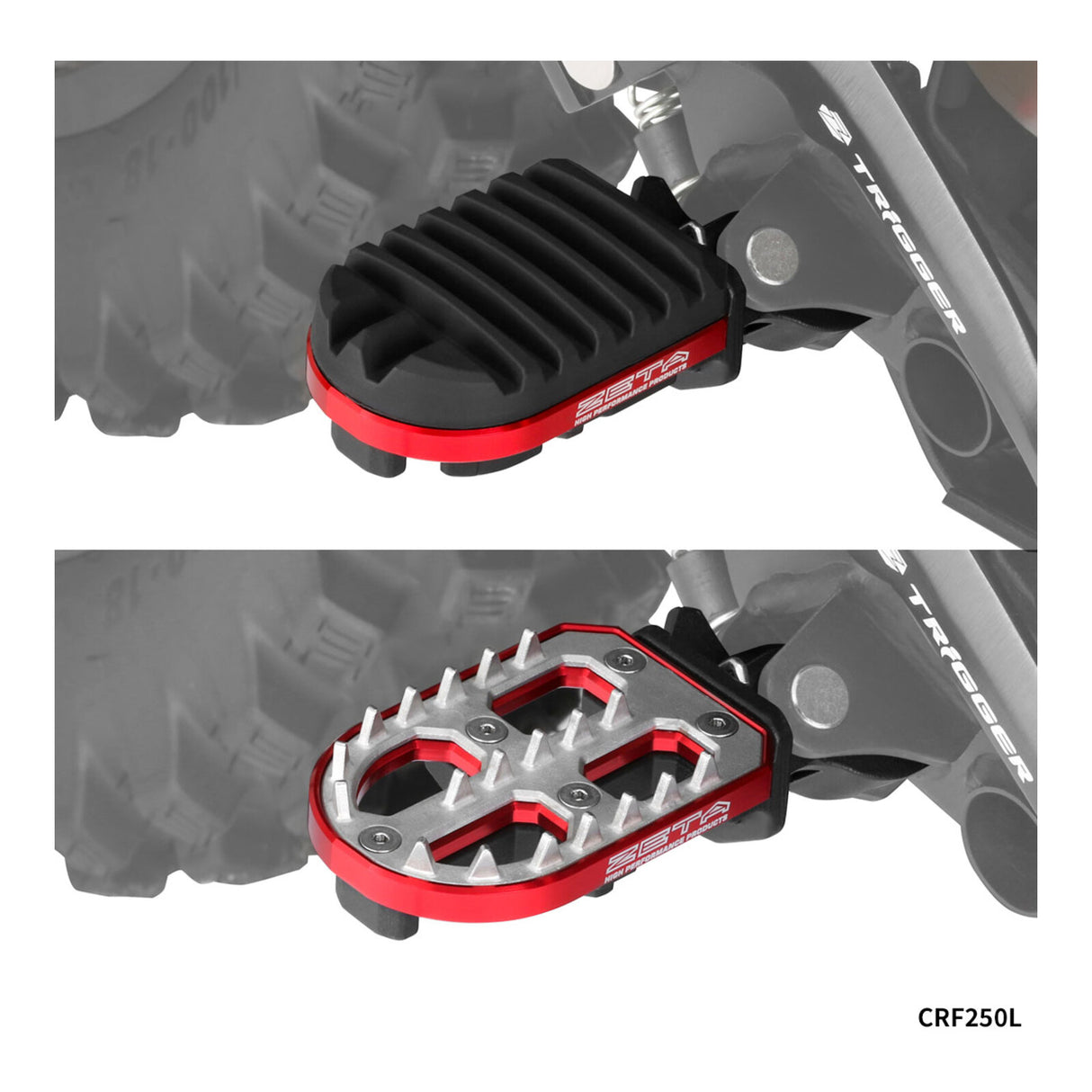 Zeta Adventure Foot Pegs - Honda CRF250L / Rally ('12-), CRF1000L / CRF1100L