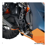 Zeta Adventure Foot Pegs - KTM - Orange