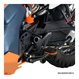 Zeta Adventure Foot Pegs - KTM - Orange