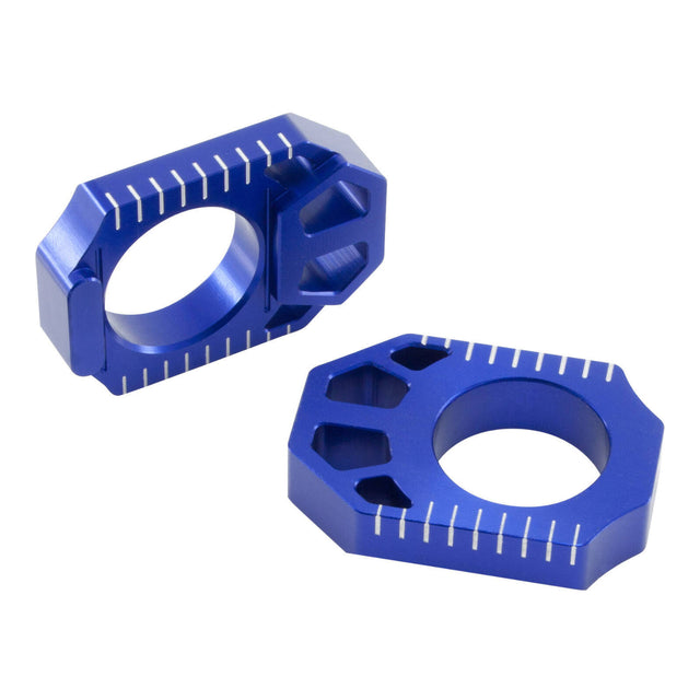 Zeta Rear Axle Block - Yamaha YZ250F ('12-), YZ450F ('10-) - Blue