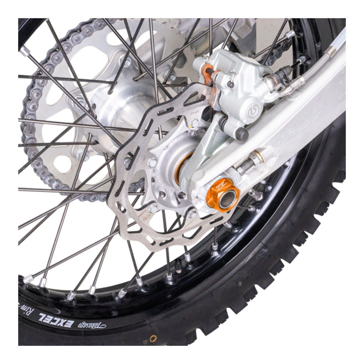 Zeta Axle Nut M22 x 30 P1.5 H17 - Orange