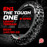 Plews EN1 The Tough One Extreme B" Spec 140/80-18 Rear Tyre
