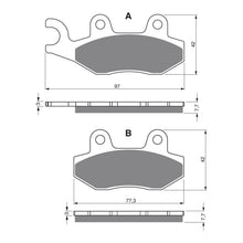 Load image into Gallery viewer, GOLDfren Brake Pads Sintered Sports GF002 - S3 (PH46)