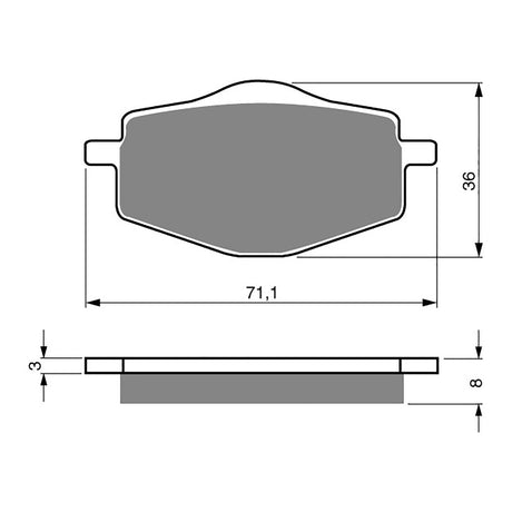 GOLDfren Brake Pads Sintered Sports GF018 - S3 (PH31)