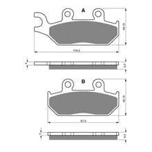 Load image into Gallery viewer, GOLDfren Brake Pads Sintered Sports GF033 - S3 (PR58)