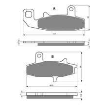 Load image into Gallery viewer, GOLDfren Brake Pads Sintered Sports GF036 - S3 (PH67)