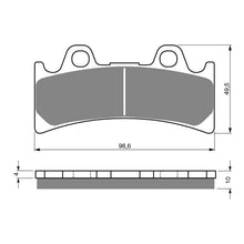 Load image into Gallery viewer, GOLDfren Brake Pads Sintered Sports GF054 - S3 (PH121)