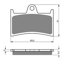 Load image into Gallery viewer, GOLDfren Brake Pads GF070 - S33