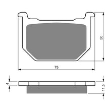 Load image into Gallery viewer, GOLDfren Brake Pads Sintered Sports GF075 - S3 ( PH10 )