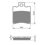 GOLDfren Brake Pads Sintered Sports GF098 - S3 ( PH172 )