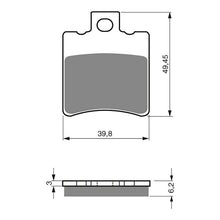 Load image into Gallery viewer, GOLDfren Brake Pads Sintered Sports GF098 - S3 ( PH172 )