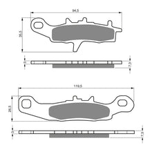 Load image into Gallery viewer, GOLDfren Brake Pads Off-Road Racing GF108 - K5 ( PR244 )