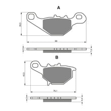 Load image into Gallery viewer, GOLDfren Brake Pads Off-Road Racing GF109 - K5 ( PR243 )