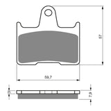 GOLDfren Brake Pads Sintered Sports GF148 - S3 ( PH231 )