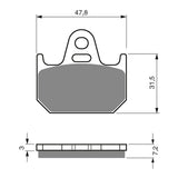 GOLDfren Brake Pads GF158 - S3