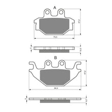 Load image into Gallery viewer, GOLDfren Brake Pads Sintered Sports GF230 - S3 ( P333 )