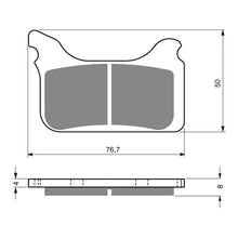 Load image into Gallery viewer, GOLDfren Brake Pads Sintered Sports GF231 - S3 ( PH350 )