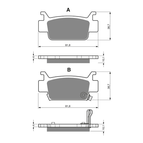 GOLDfren Brake Pads Off-Road Racing GF240 - K5 ( PR354 )