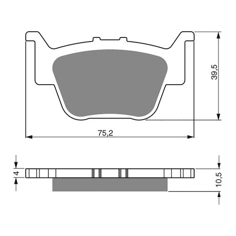 GOLDfren Brake Pads Off-Road Racing GF243 - K5 ( PR330 )