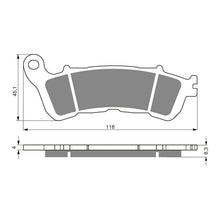 Load image into Gallery viewer, GOLDfren Brake Pads Sintered Sports GF257 - S3 ( PH340 )