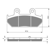 Load image into Gallery viewer, GOLDfren Brake Pads Sintered Sports GF265 - S3 ( PH356 )