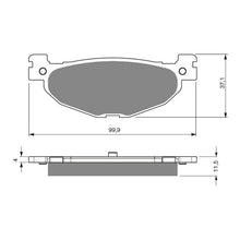 Load image into Gallery viewer, GOLDfren Brake Pads GF268 - S3