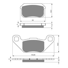 Load image into Gallery viewer, GOLDfren Brake Pads GF283 - K5