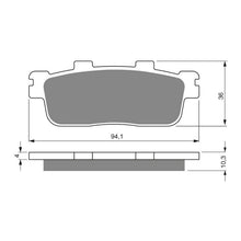 Load image into Gallery viewer, GOLDfren Brake Pads GF286 - S3