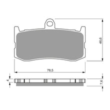 Load image into Gallery viewer, GOLDfren Brake Pads Sintered Sports GF296 - S3 ( PH424 )
