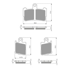 Load image into Gallery viewer, GOLDfren Brake Pads Sintered Sports GF298 - S3 ( PH431 )