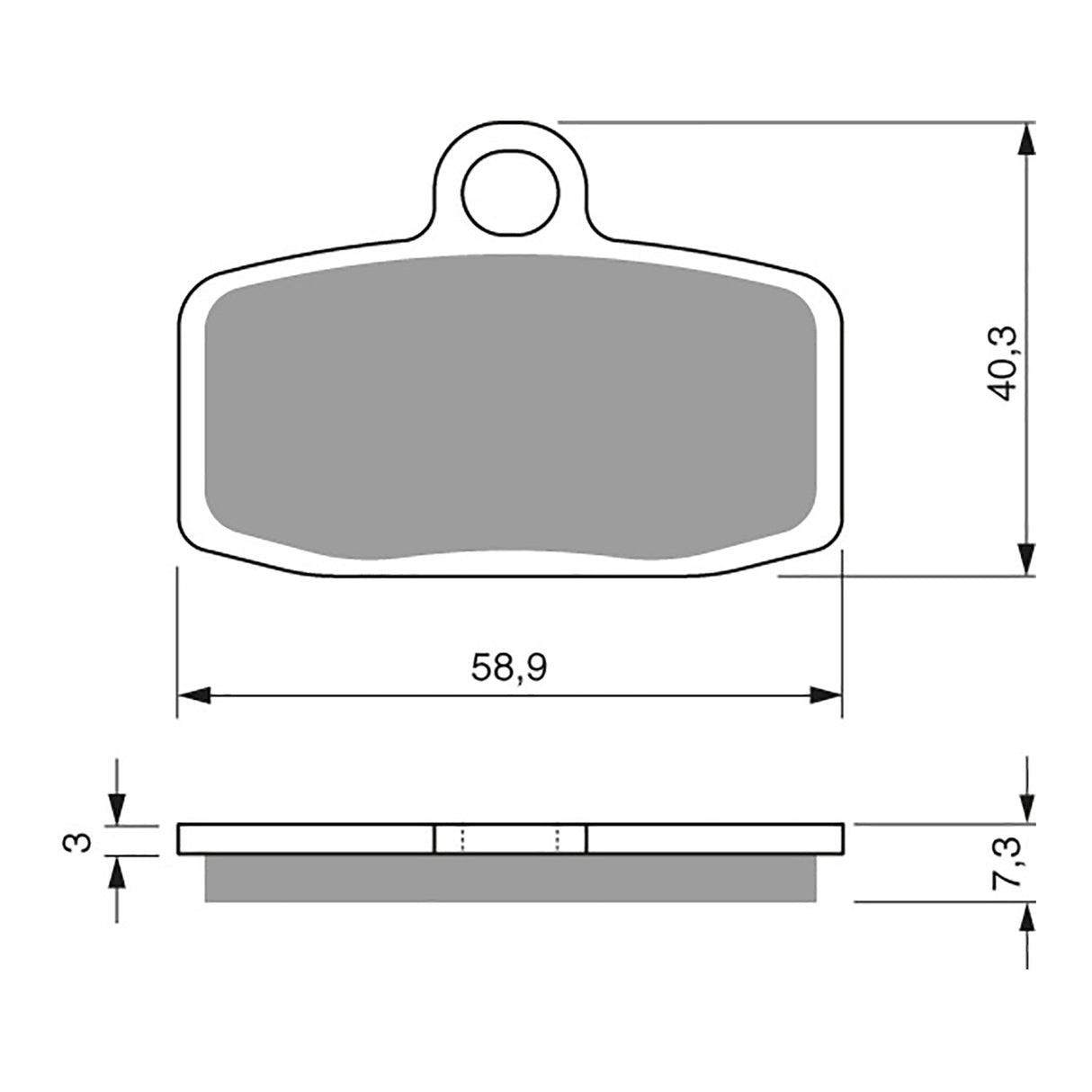 GOLDfren Brake Pads Off-Road Racing GF307 - K5 ( PR446 )